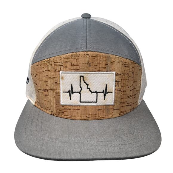 Idaho Heartbeat Snapback Hat Multicolor One Size Adjustable Breathable 6 Panel - Picture 1 of 9